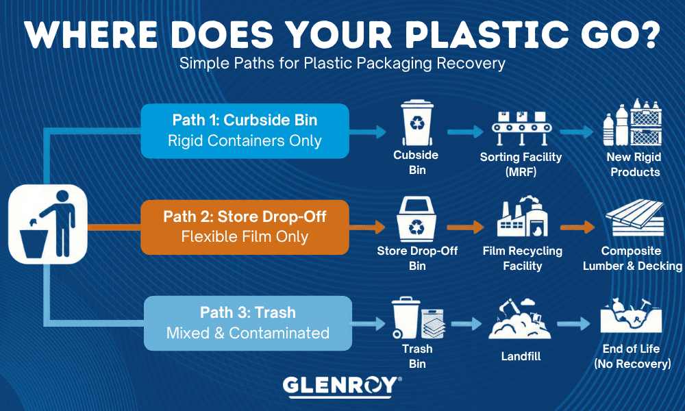 where does your plastic go? simple paths for plastic packaging recovery